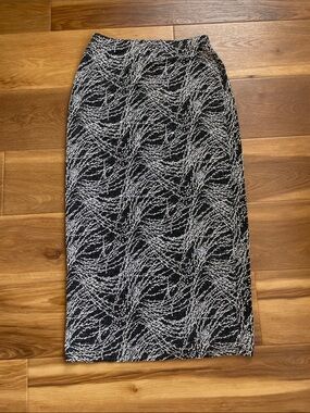 90s fitted midi skirt